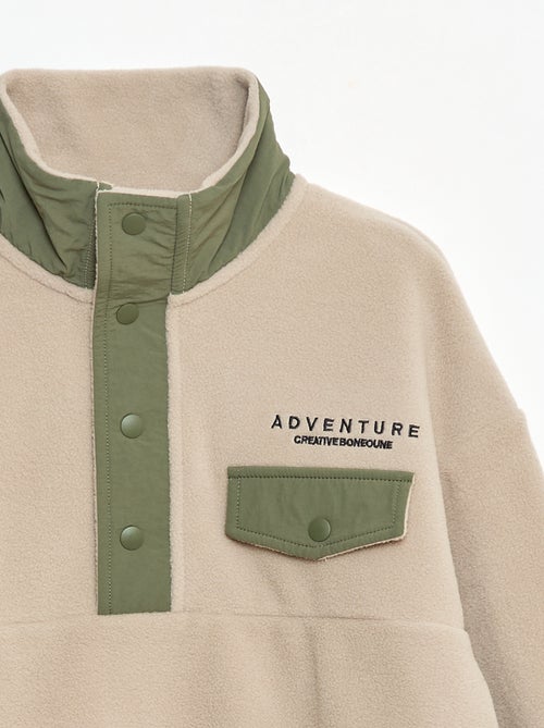 Sweat polar gola alta - Kiabi