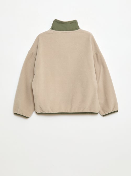 Sweat polar gola alta - Kiabi