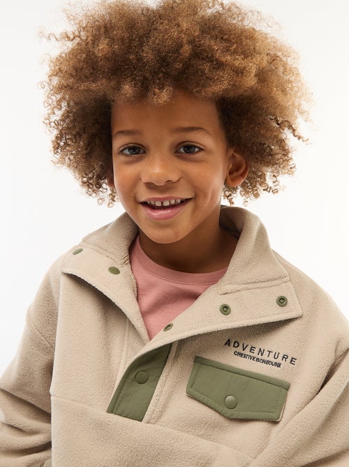 Sweat polar gola alta - Kiabi