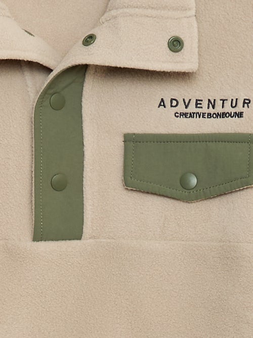 Sweat polar gola alta - Kiabi