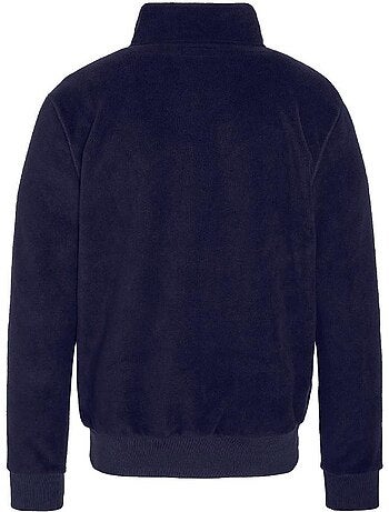 Sweat Polar Schott de Homem com Meio Fecho