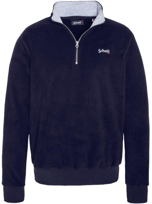 Sweat polar schott de homem com meio fecho - Kiabi Sweat polar schott de homem com meio fecho - Kiabi