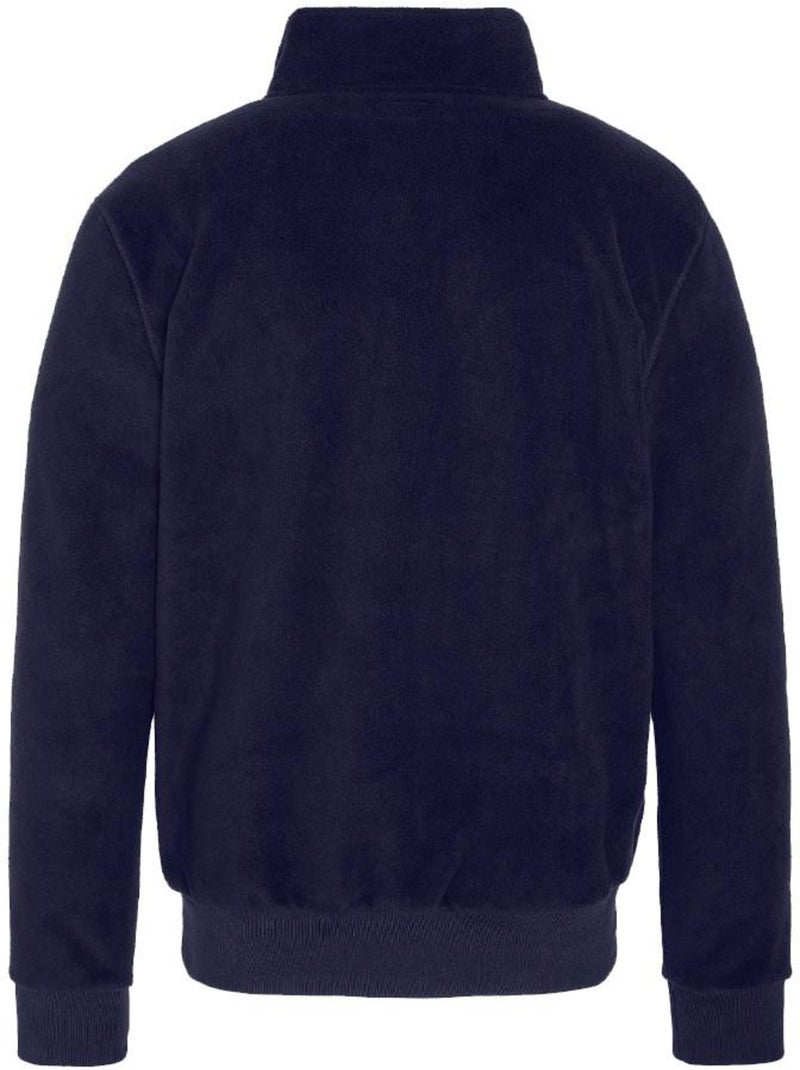 Sweat Polar Schott de Homem com Meio Fecho Azul-marinho - Kiabi
