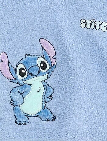 Sweat polar 'Stitch' com capuz e orelhas