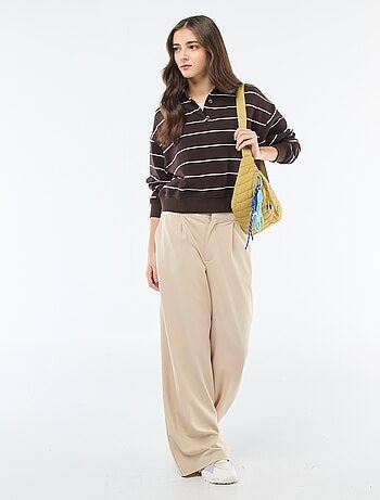 Sweat Polo às Riscas