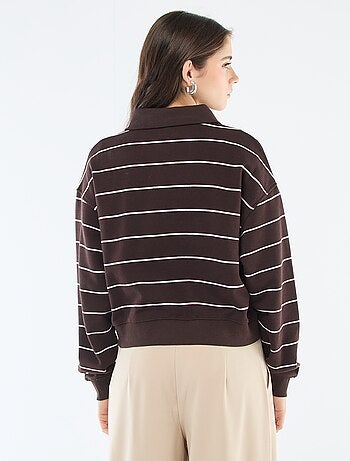 Sweat Polo às Riscas