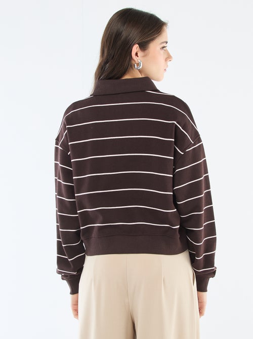 Sweat Polo às Riscas - Kiabi