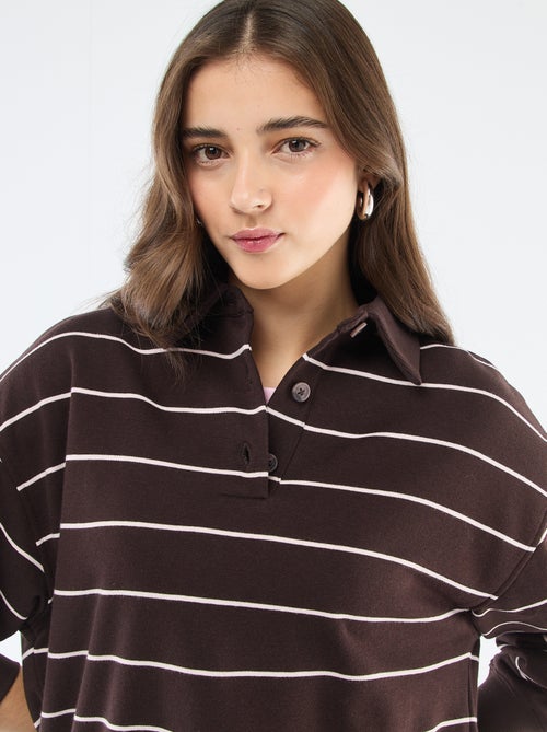 Sweat Polo às Riscas - Kiabi