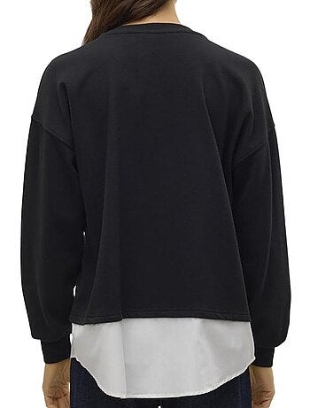 Sweat Preto Feminino Vero Moda Yoyo
