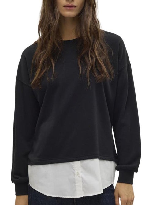 Sweat Preto Feminino Vero Moda Yoyo - Kiabi Sweat Preto Feminino Vero Moda Yoyo - Kiabi