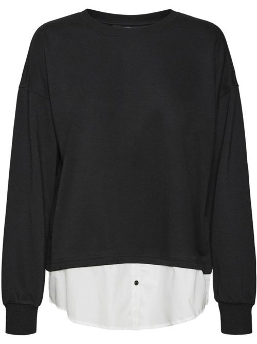 Sweat Preto Feminino Vero Moda Yoyo - Kiabi Sweat Preto Feminino Vero Moda Yoyo - Kiabi