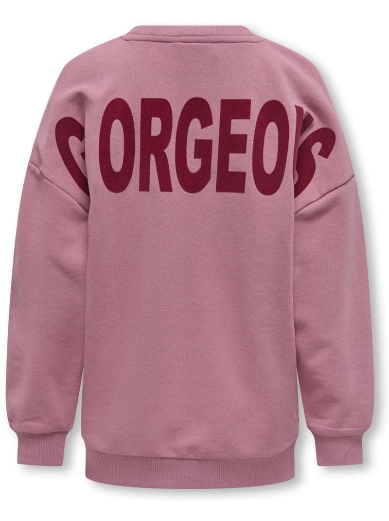 Sweat Rosa para Menina ONLY Georgia Rosa - Kiabi