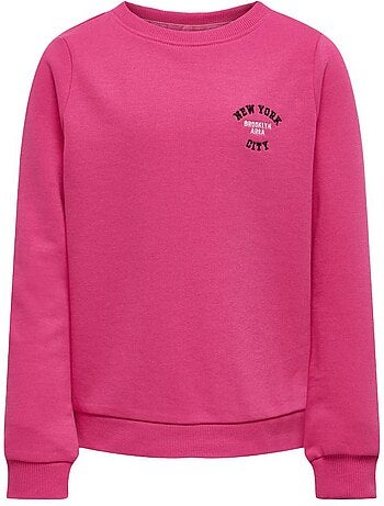 Sweat Rosa para Menina ONLY Kids Jalene