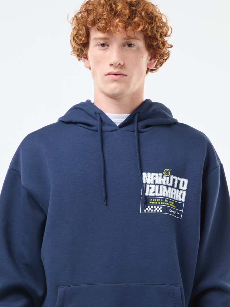 Sweat 'Sahinler' 'Naruto' em algodão Azul - Kiabi