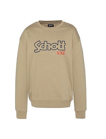 Sweat Schott Stanley Bege para Homem