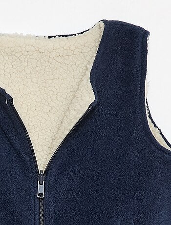 Sweat sem mangas reversível