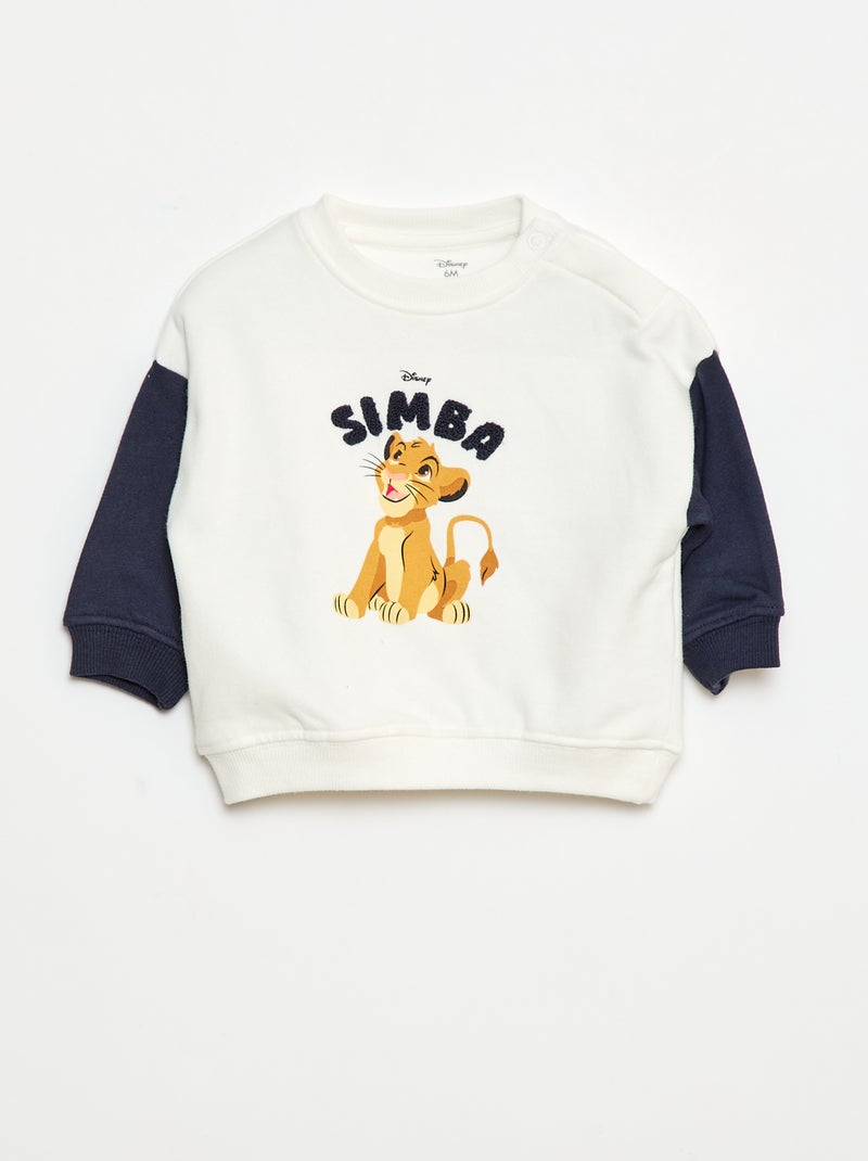 Sweat 'Simba' 'Disney' de gola redonda Azul - Kiabi