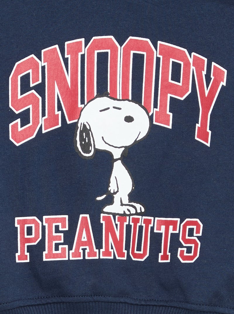 Sweat 'Snoopy' de gola redonda Azul - Kiabi