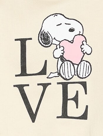 Sweat 'Snoopy' de gola redonda