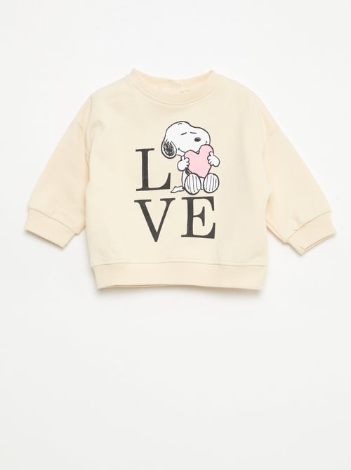 Sweat 'Snoopy' de gola redonda - Kiabi