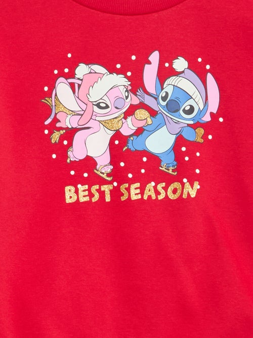 Sweat 'Stitch' 'Disney' com folhos nas mangas - Kiabi