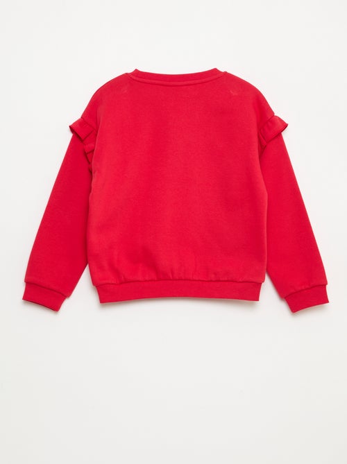 Sweat 'Stitch' 'Disney' com folhos nas mangas - Kiabi