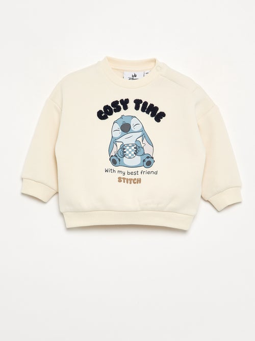 Sweat "Stitch" "Disney" com gola redonda - Kiabi