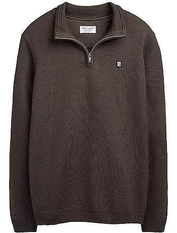 Sweatshirt teddy smith marty 2 branco de homem com fecho 1/4