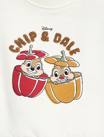 Sweat 'Tico e Teco' 'Disney' de gola redonda