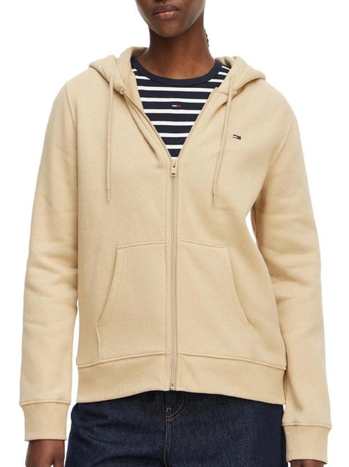 Sweat Tommy Hilfiger Bege de Mulher com Bandeira - Kiabi Sweat Tommy Hilfiger Bege de Mulher com Bandeira - Kiabi