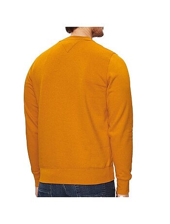 Sweat tommy hilfiger blend logo laranja para homem