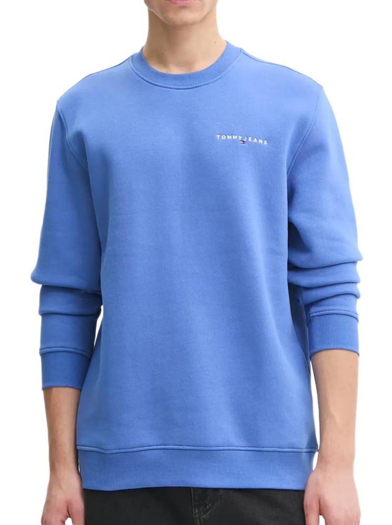 Sweat Tommy Hilfiger Linear Crew Azul para Homem Azul - Kiabi