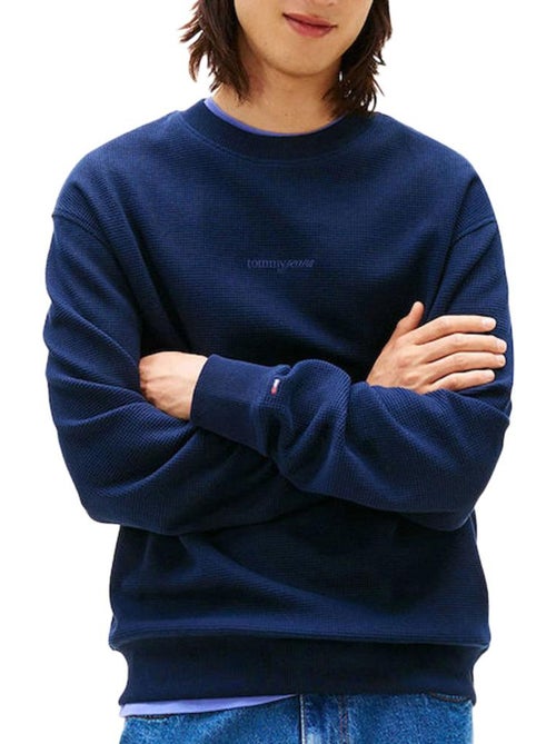 Sweat tommy hilfiger marine para homem dm0dm21622 - Kiabi