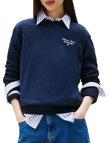 Sweatshirt Branco Tommy Hilfiger para Mulher 21960