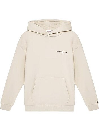 Sweat tommy hilfiger mini corp hoodie cru para rapaz