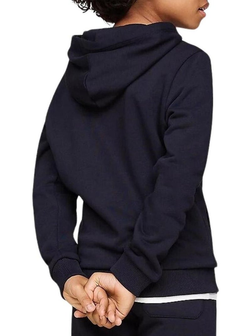 Sweat Tommy Hilfiger Preto para Rapaz com Logótipo em Relevo Azul - Kiabi