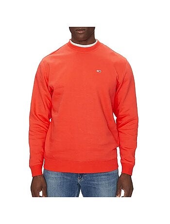 Sweatshirt Verde Masculina Tommy Hilfiger Reg Flag Crews