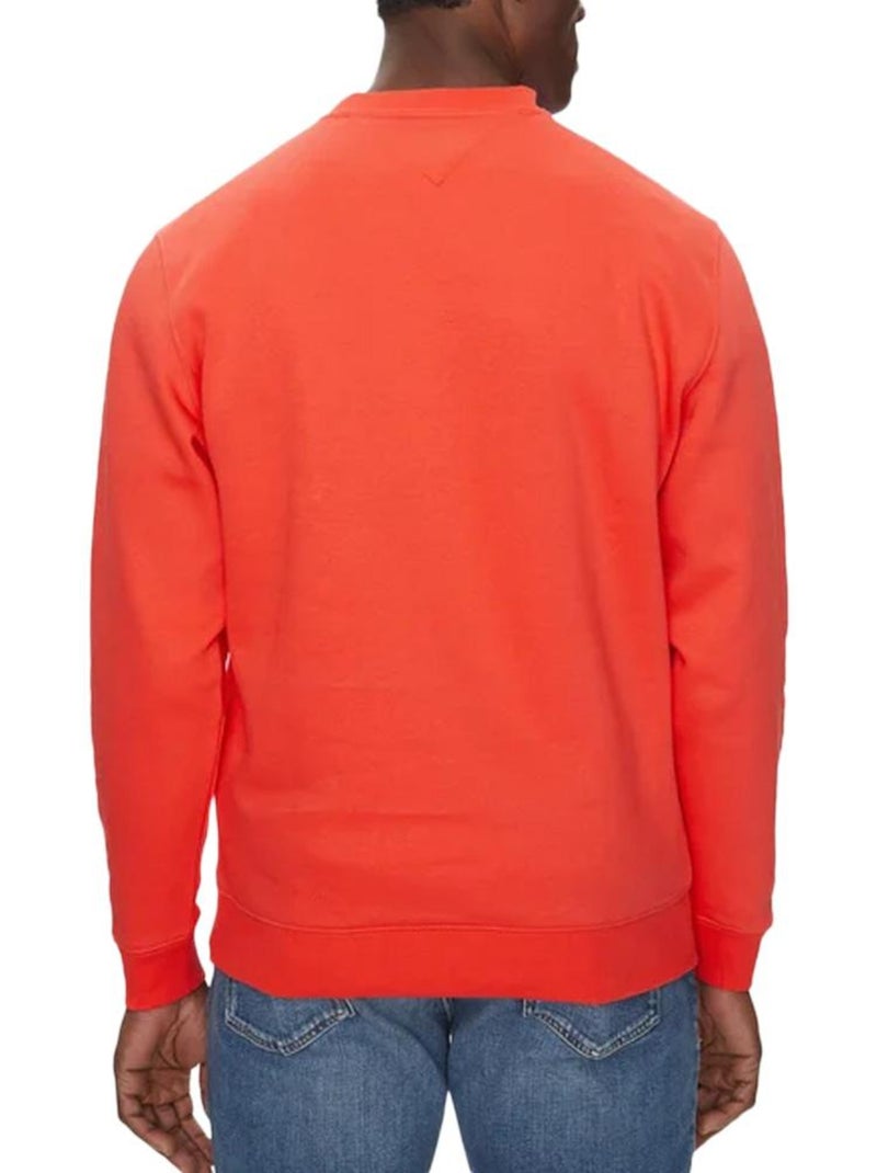 Sweat Tommy Hilfiger Regular Flag Crew Laranja para Homem Laranja - Kiabi