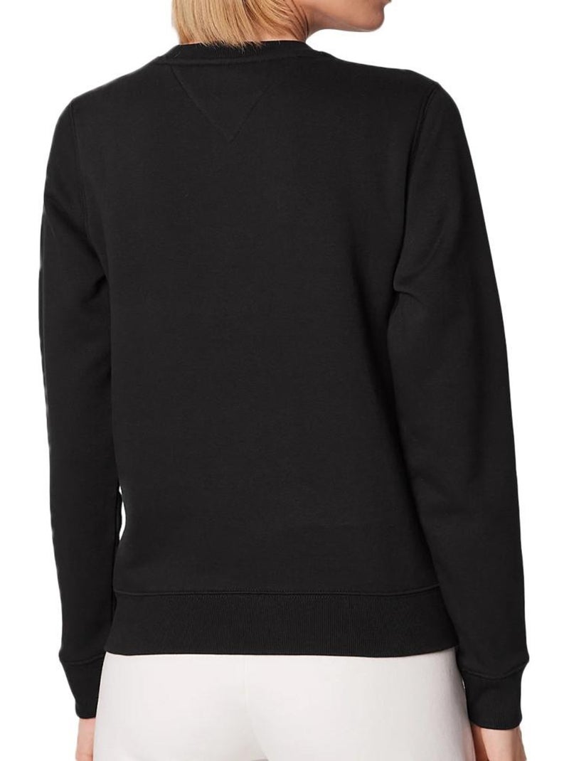 Sweat Tommy Hilfiger Regular Fleece Preto para Mulher Preto - Kiabi