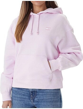 Sweat tommy hilfiger rosa com badges para mulher