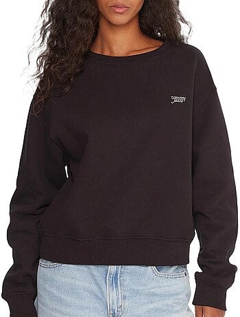 Sweat Tommy Hilfiger Script Preto para Mulher