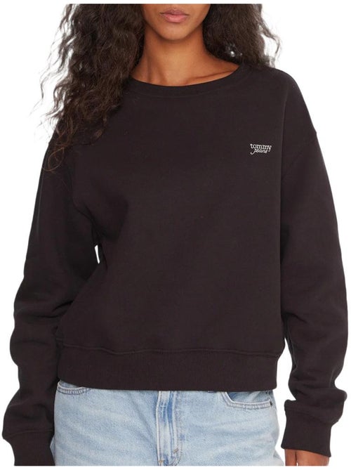 Sweat Tommy Hilfiger Script Preto para Mulher - Kiabi Sweat Tommy Hilfiger Script Preto para Mulher - Kiabi