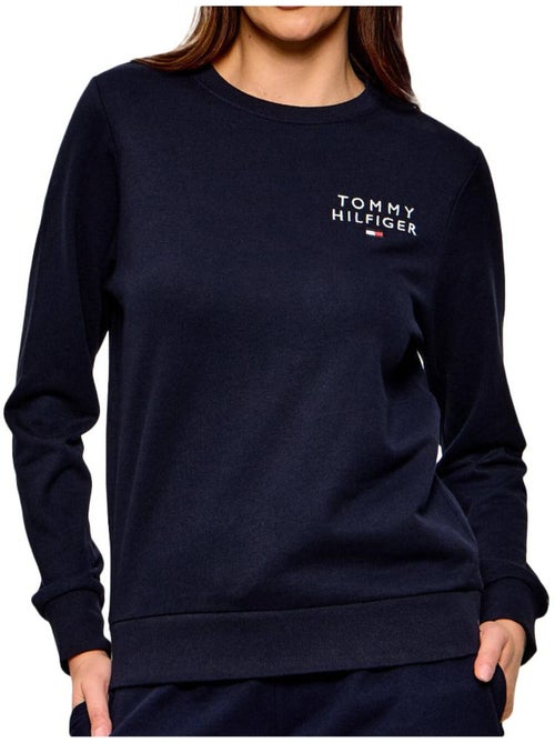 Sweat tommy hilfiger track para mulher azul-marinho - Kiabi