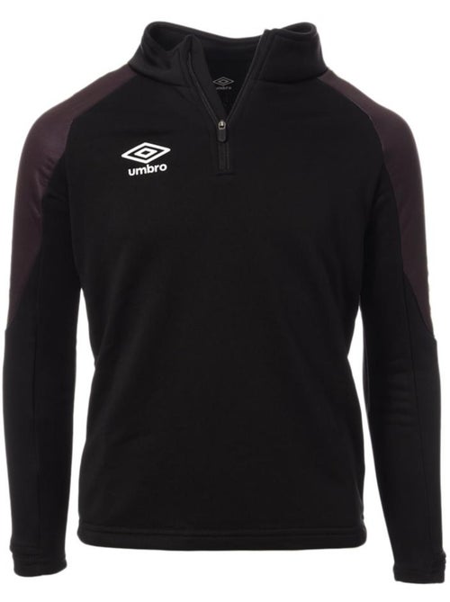 Sweat umbro para menino preto/verde para futebol - Kiabi