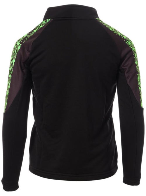 Sweat umbro para menino preto/verde para futebol - Kiabi