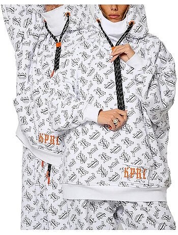 Sweat Unissexo Kaporal Volt Branco/Preto