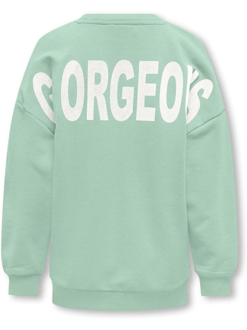 Sweat Verde Menina ONLY Georgia Verde - Kiabi