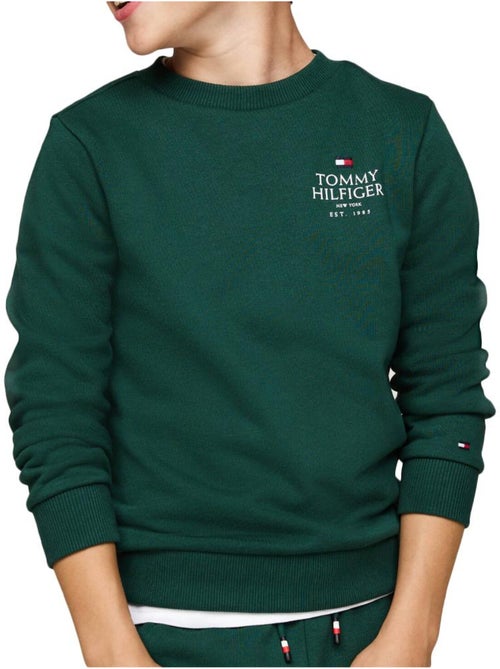 Sweat Verde para Menino Tommy Hilfiger com Logótipo em Relevo - Kiabi