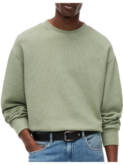 Sweat verde tommy hilfiger lavado para homem - Kiabi Sweat verde tommy hilfiger lavado para homem - Kiabi