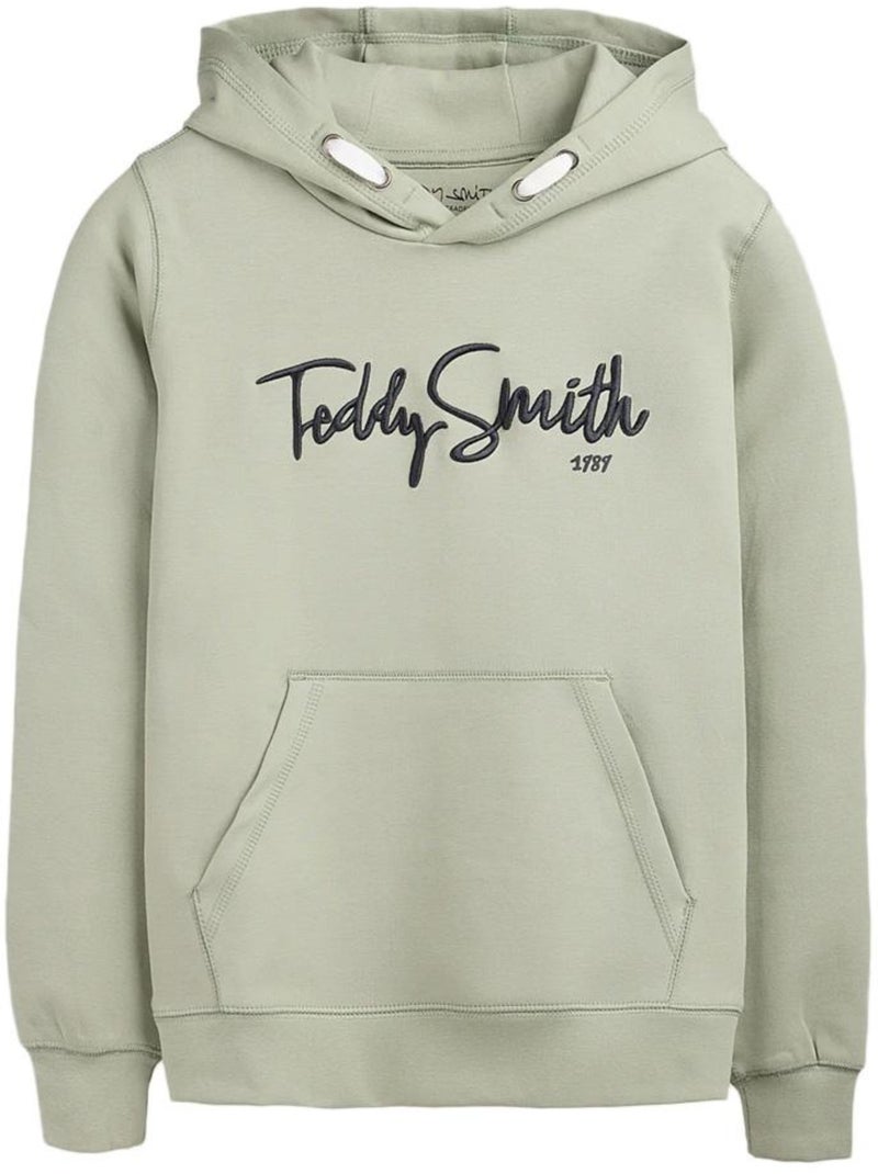 Sweat verde/preto para rapaz teddy smith evry Verde sálvia - Kiabi